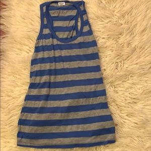 Striped racerback tank top
